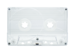 Super Clear Cassette Shell Tab Out